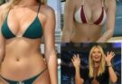 Tennis beauty Maria Sharapova shows off her enviable toned figure in a black bikini