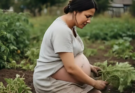 A husband dropped off his pregnant wife at his mother’s to dig potatoes while he enjoyed a vacation — then something happened in the garden that left the neighbors in utter shock 
