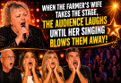 😱 Everyone Laughed at the Farmer’s Wife… Until She Sang One Note and Silenced the Entire Room! 🔥😭